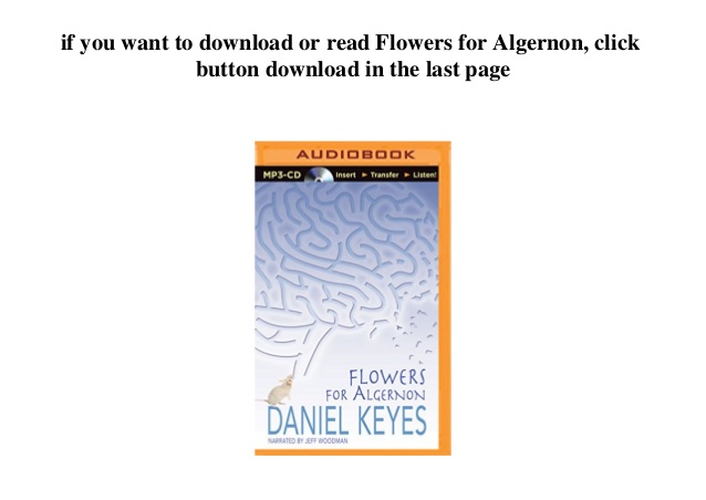 Flowers For Algernon Pdf